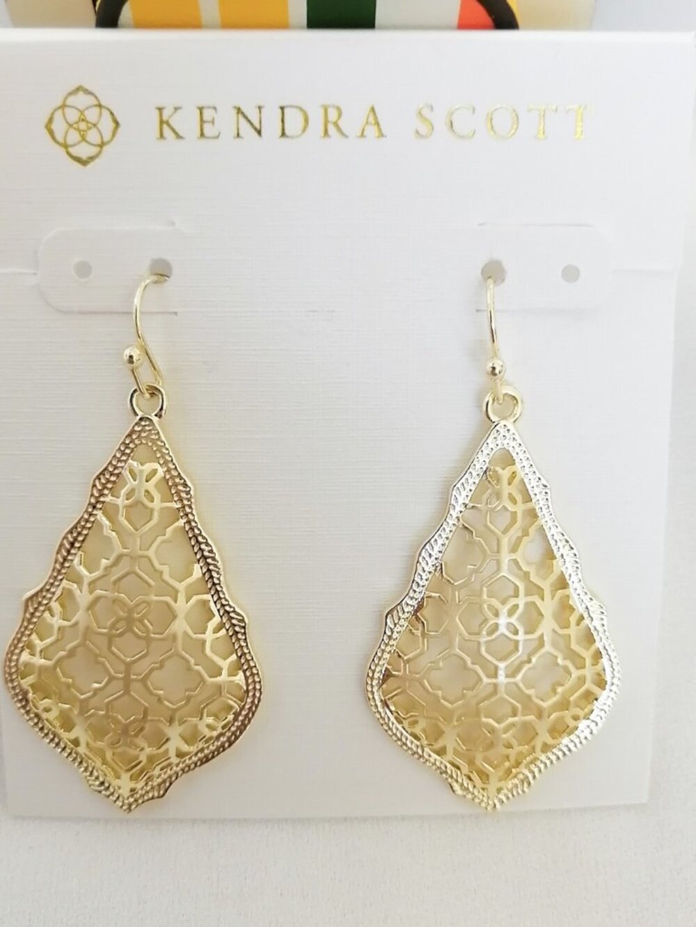 Kendra Scott Addie Filigree Mix Gold Earrings | NEW